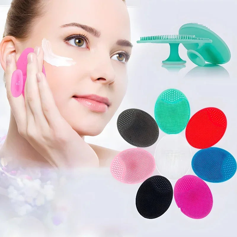 Men Facial Cleaning Brush Scrubber in Soft Silicone