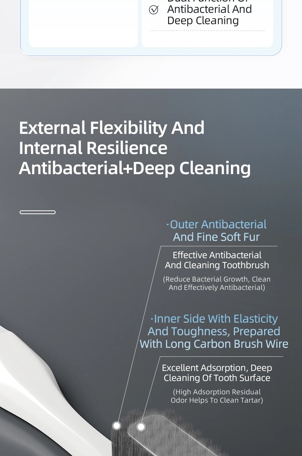 Extra Hard Cleaning Set Small And Medium Bristle Toothbrushes