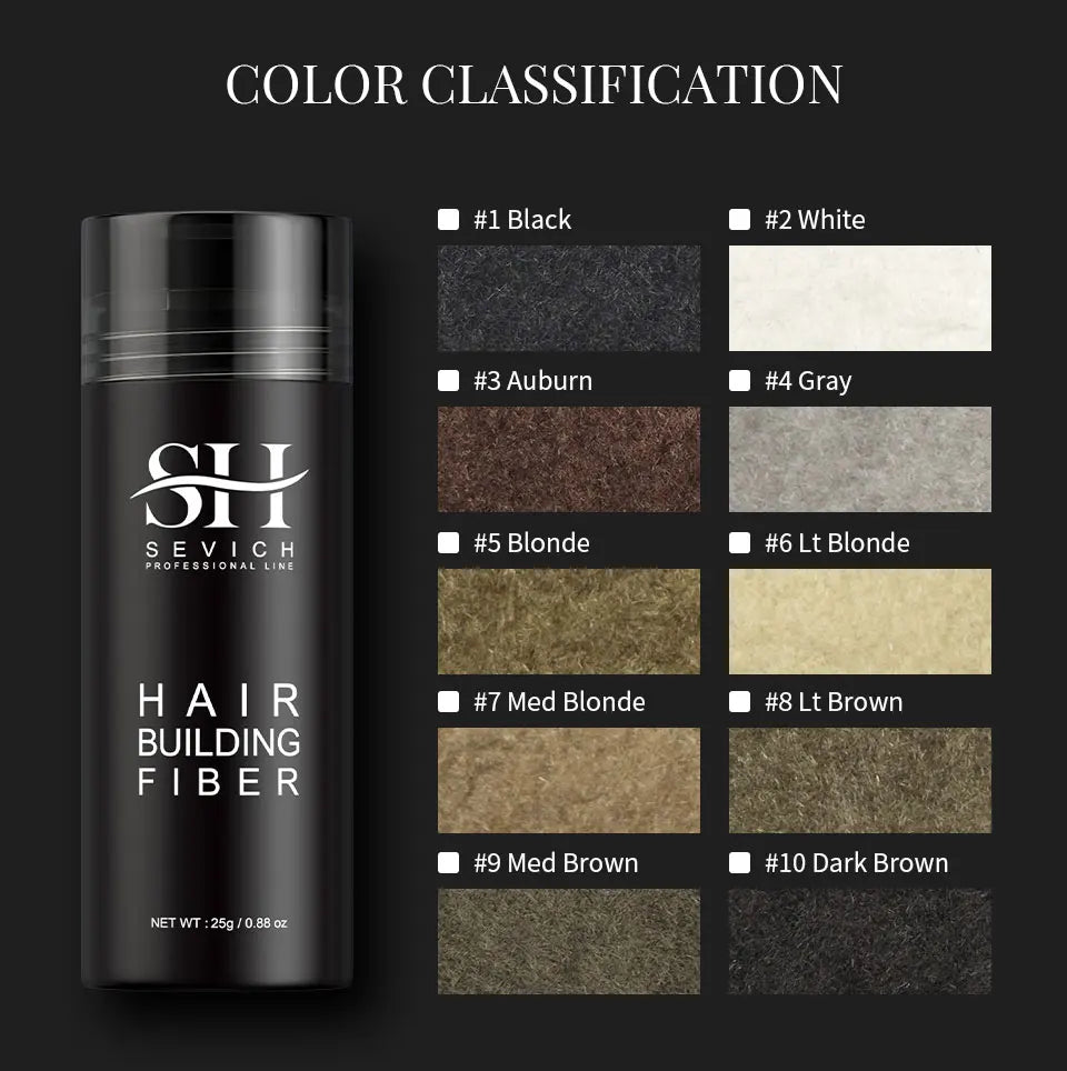 10 Colors Hair Fibers Keratin