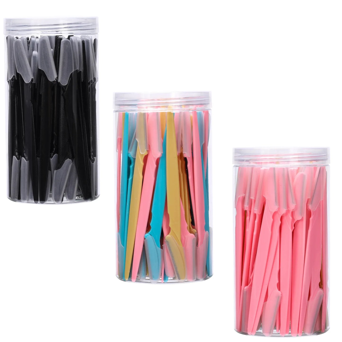 30Pcs/Bottle Eyebrow Razors With Container Facial Eye Brow