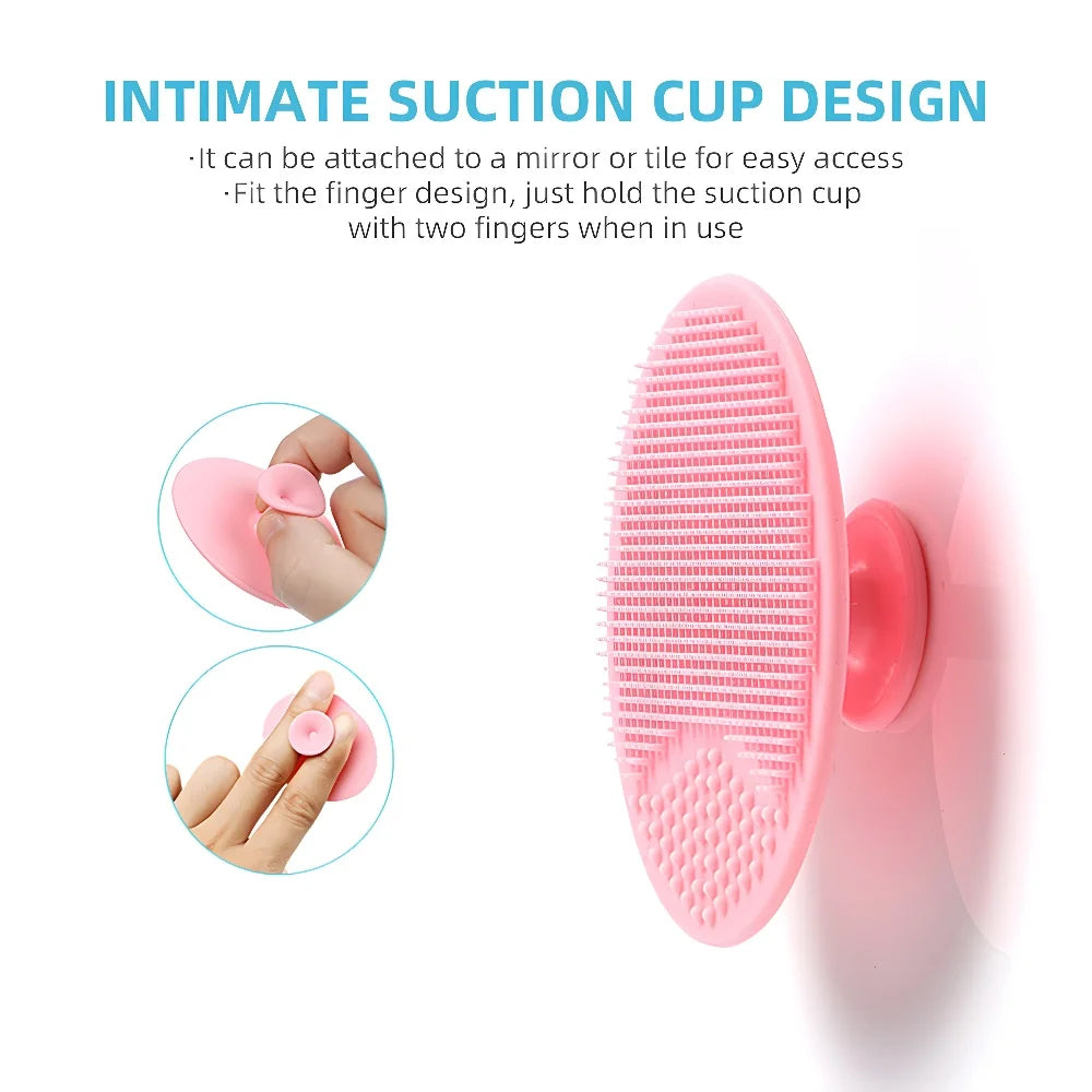 Men Facial Cleaning Brush Scrubber in Soft Silicone