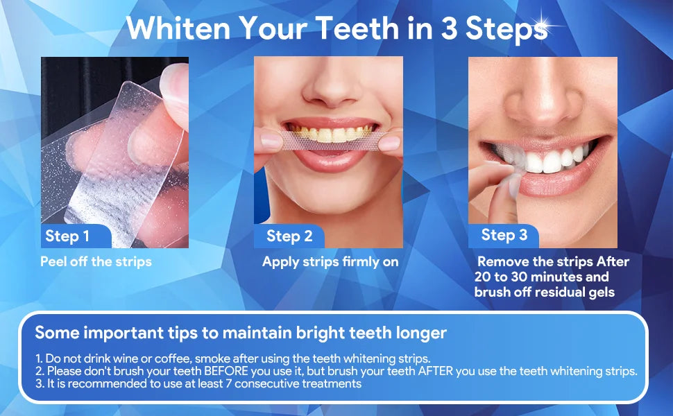 5D Teeth Whitening Strips Gel