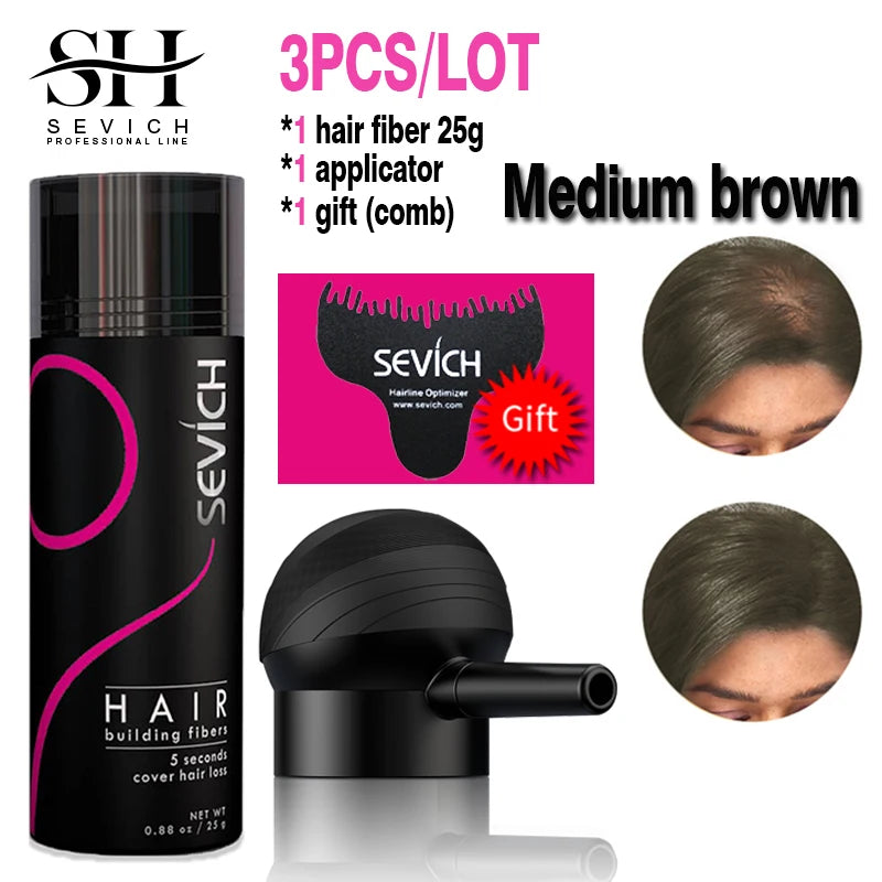 10 Colors Hair Fibers Keratin