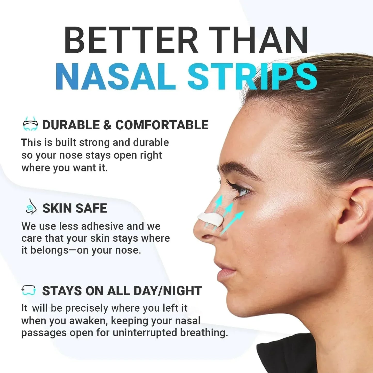 Boost Oxygen Intake Magnetic Nasal Dilator,Sleep