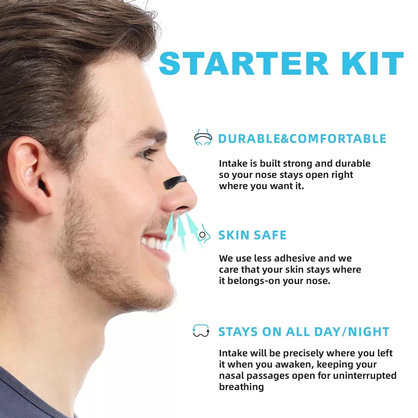 Boost Oxygen Intake Magnetic Nasal Dilator,Sleep