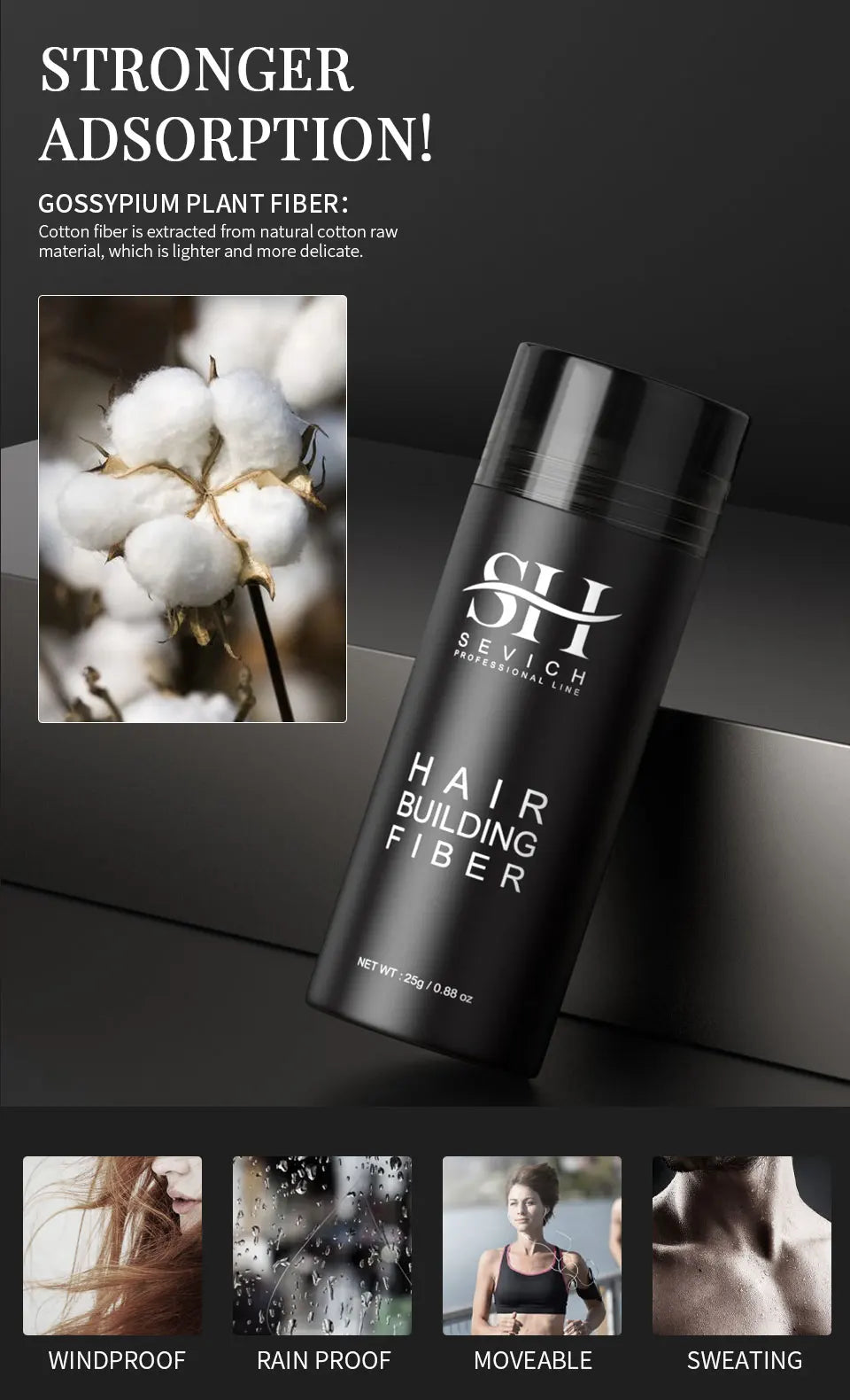 10 Colors Hair Fibers Keratin