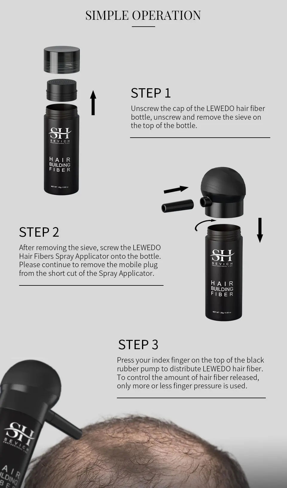 10 Colors Hair Fibers Keratin