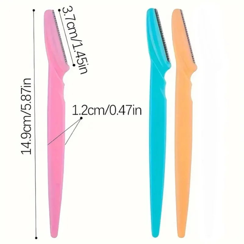 30Pcs/Bottle Eyebrow Razors With Container Facial Eye Brow