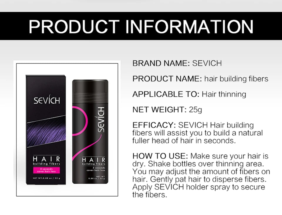 10 Colors Hair Fibers Keratin