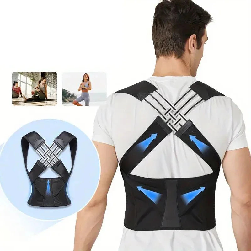 Posture Back Brace Adjustable Back Support Strap