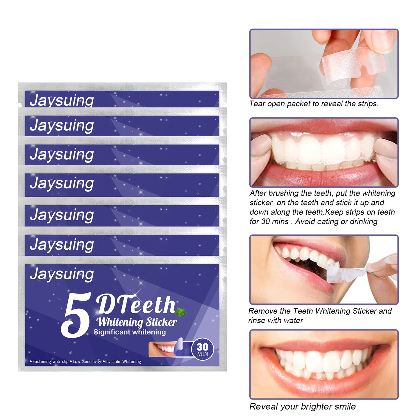 5D Teeth Whitening Strips Gel