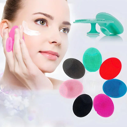 Men Facial Cleaning Brush Scrubber in Soft Silicone