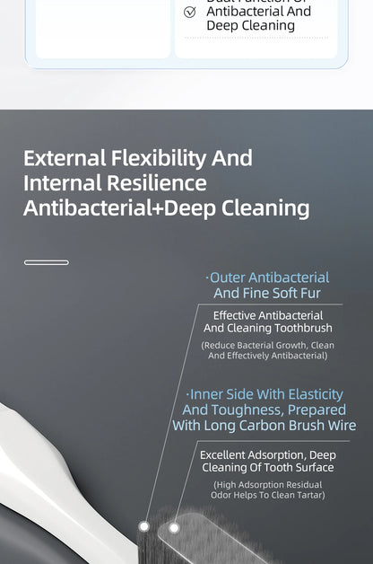 Extra Hard Cleaning Set Small And Medium Bristle Toothbrushes