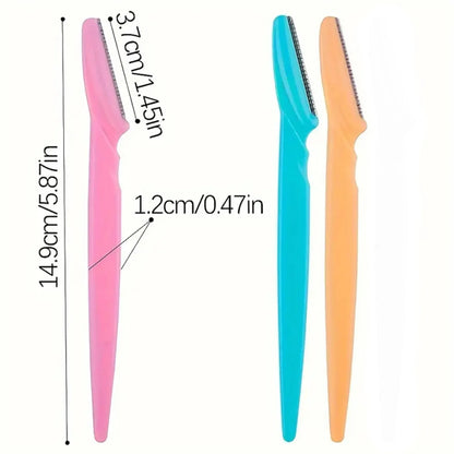 30Pcs/Bottle Eyebrow Razors With Container Facial Eye Brow