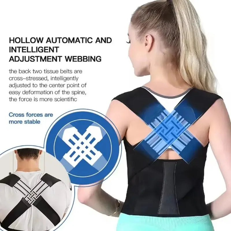 Posture Back Brace Adjustable Back Support Strap