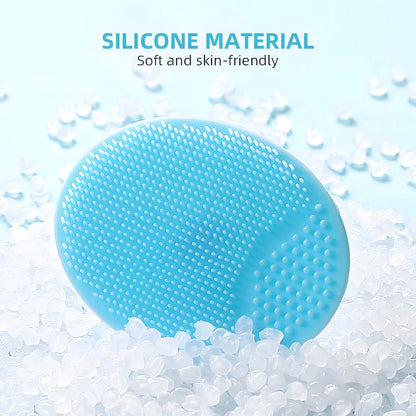 Men Facial Cleaning Brush Scrubber in Soft Silicone