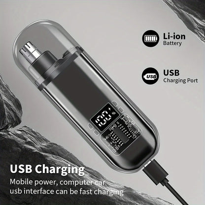 USB charging nose and ear hair trimmer