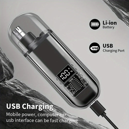 USB charging nose and ear hair trimmer