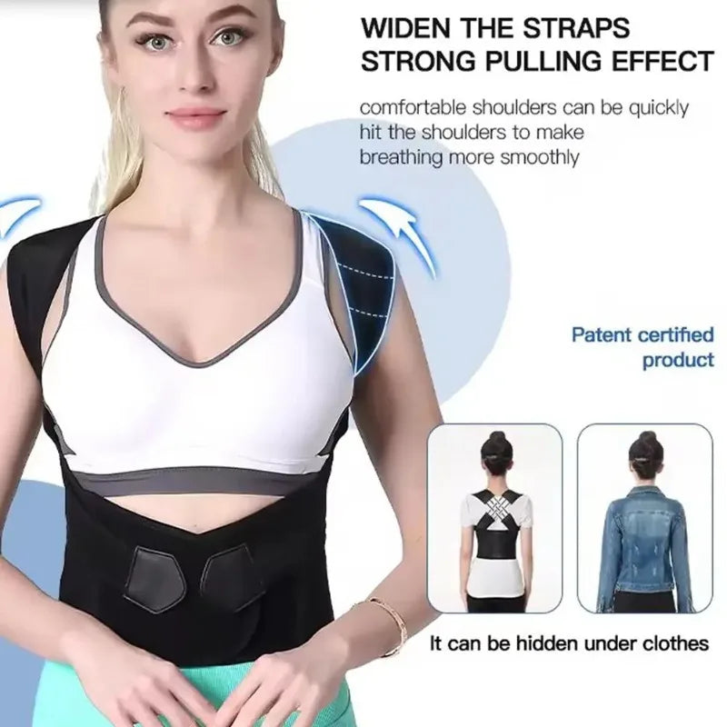 Posture Back Brace Adjustable Back Support Strap