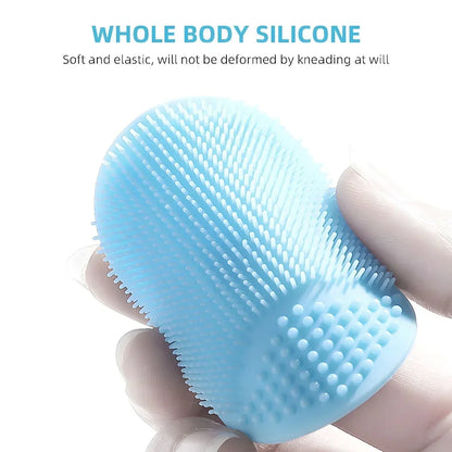 Men Facial Cleaning Brush Scrubber in Soft Silicone