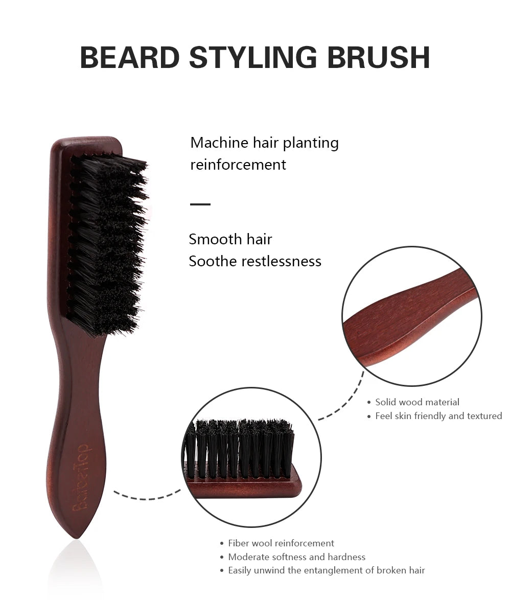 Barber Wood Handle Hairdressing