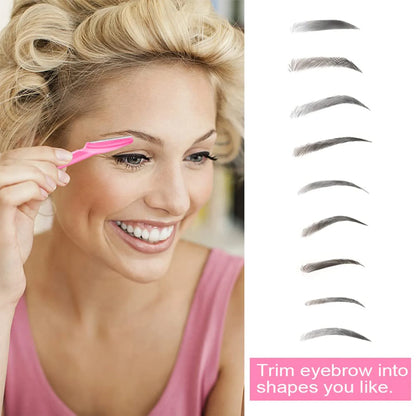 30Pcs/Bottle Eyebrow Razors With Container Facial Eye Brow