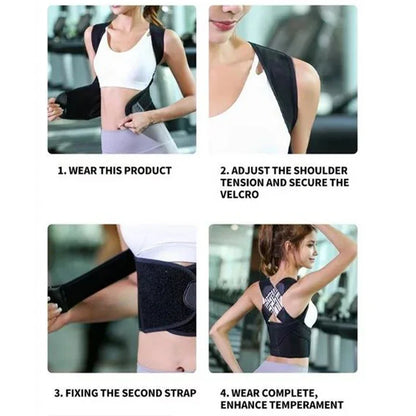 Posture Back Brace Adjustable Back Support Strap
