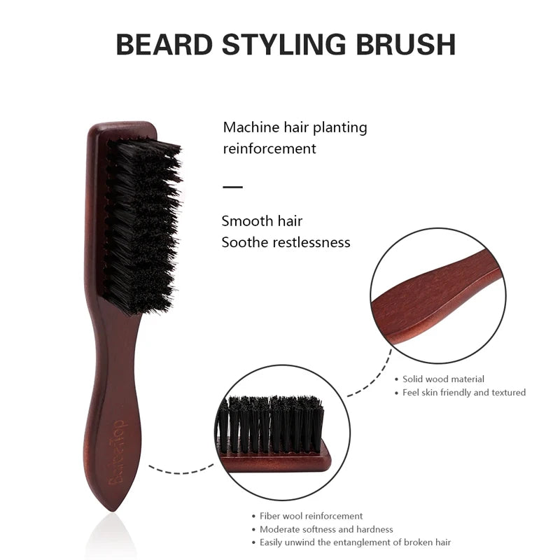 Barber Wood Handle Hairdressing