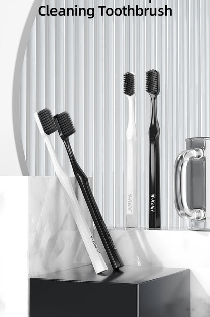 Extra Hard Cleaning Set Small And Medium Bristle Toothbrushes