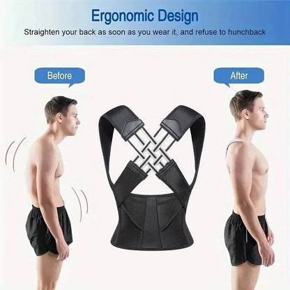 Posture Back Brace Adjustable Back Support Strap