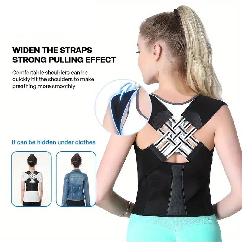 Posture Back Brace Adjustable Back Support Strap