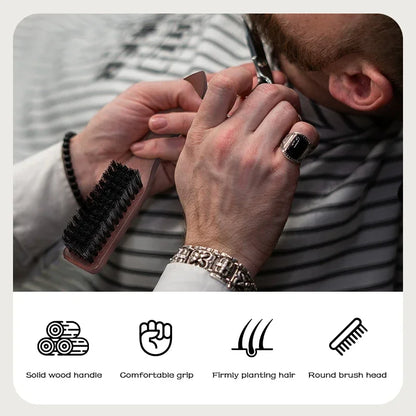 Barber Wood Handle Hairdressing