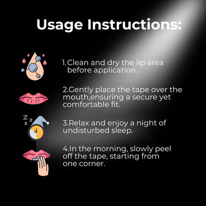 30/60Pcs Anti Snoring Sleep Mouth Tape