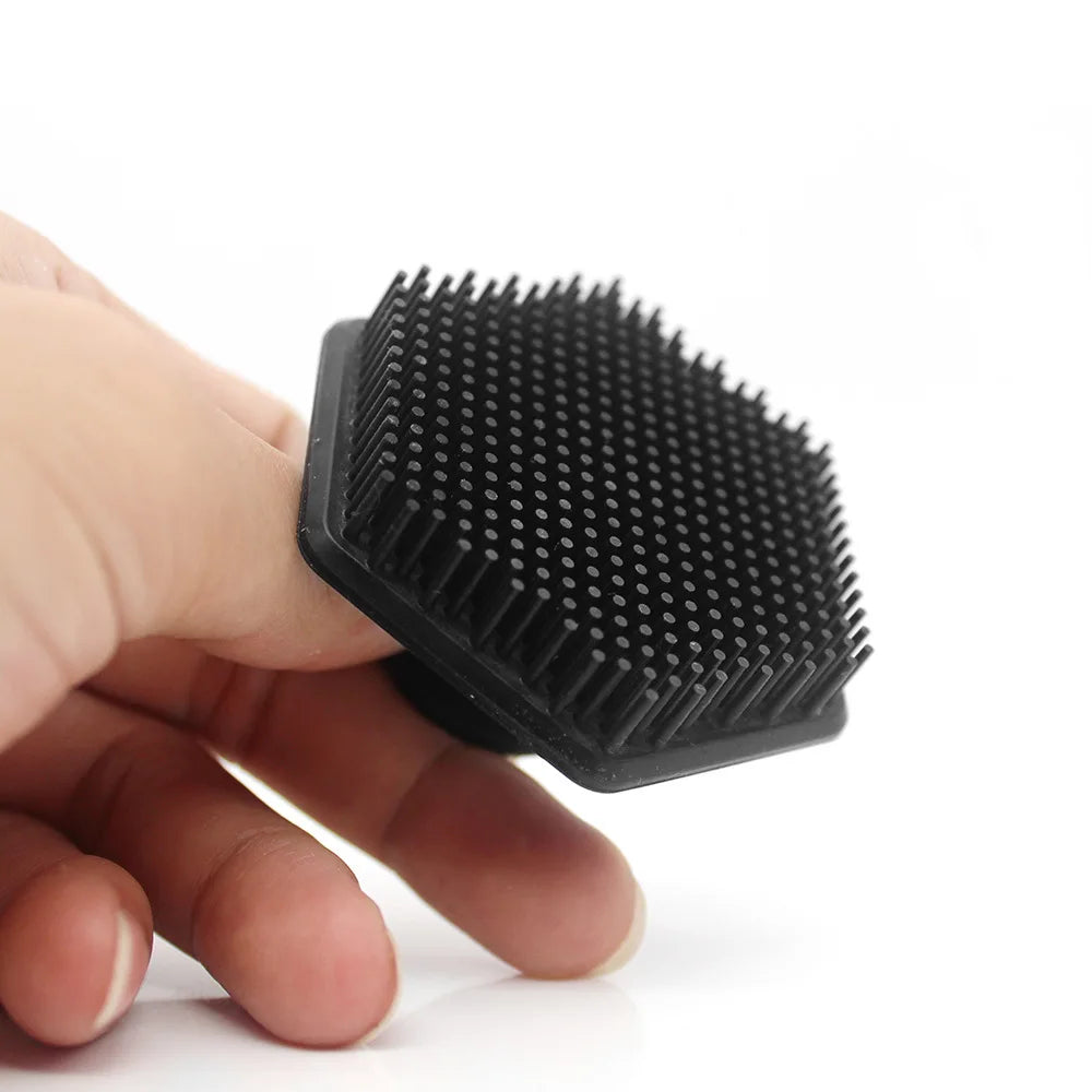 Men Facial Cleaning Brush Scrubber in Soft Silicone