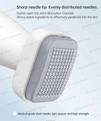 Adjustable derma stamp microneedle