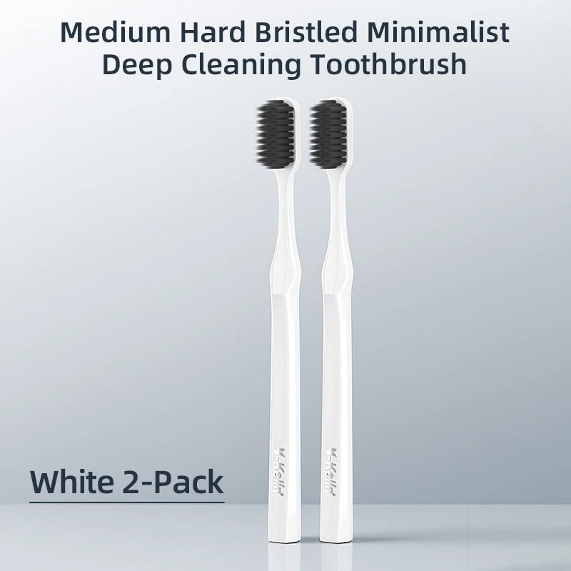 Extra Hard Cleaning Set Small And Medium Bristle Toothbrushes