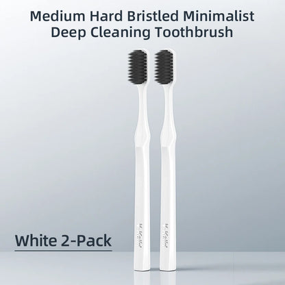 Extra Hard Cleaning Set Small And Medium Bristle Toothbrushes