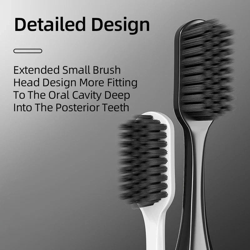 Extra Hard Cleaning Set Small And Medium Bristle Toothbrushes