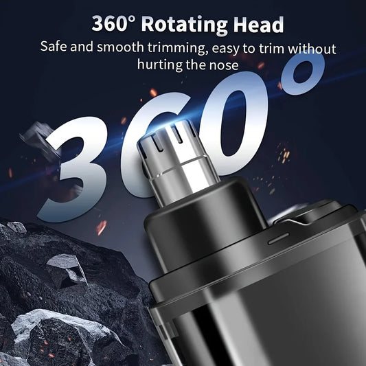 USB charging nose and ear hair trimmer