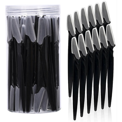 30Pcs/Bottle Eyebrow Razors With Container Facial Eye Brow
