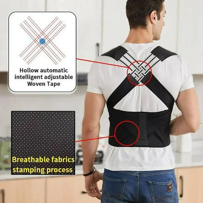 Posture Back Brace Adjustable Back Support Strap