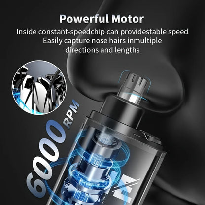 USB charging nose and ear hair trimmer