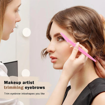 30Pcs/Bottle Eyebrow Razors With Container Facial Eye Brow