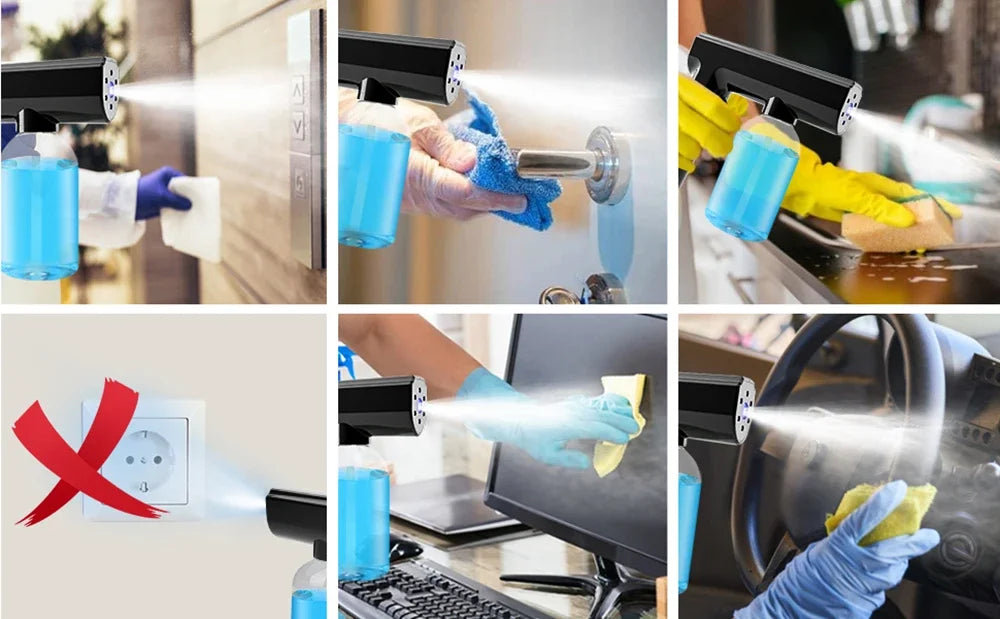 300Ml Barber Nano Blue Light Sprayer